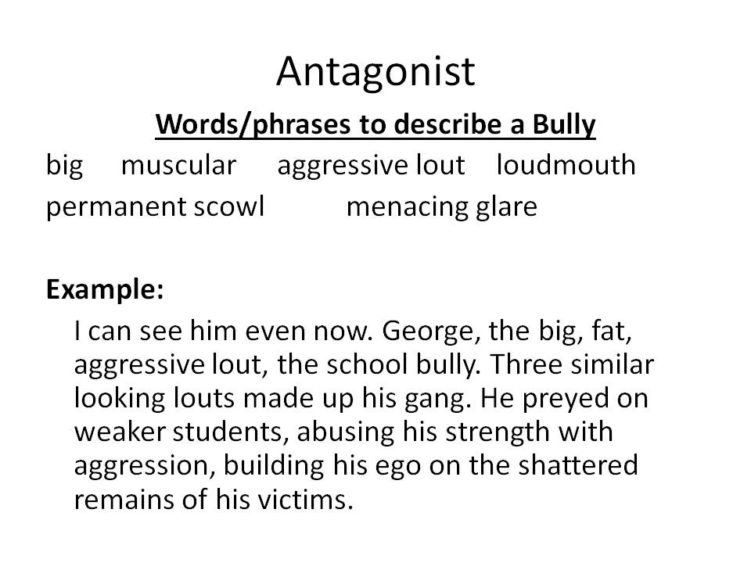 illustration explaining what is an antagonist.