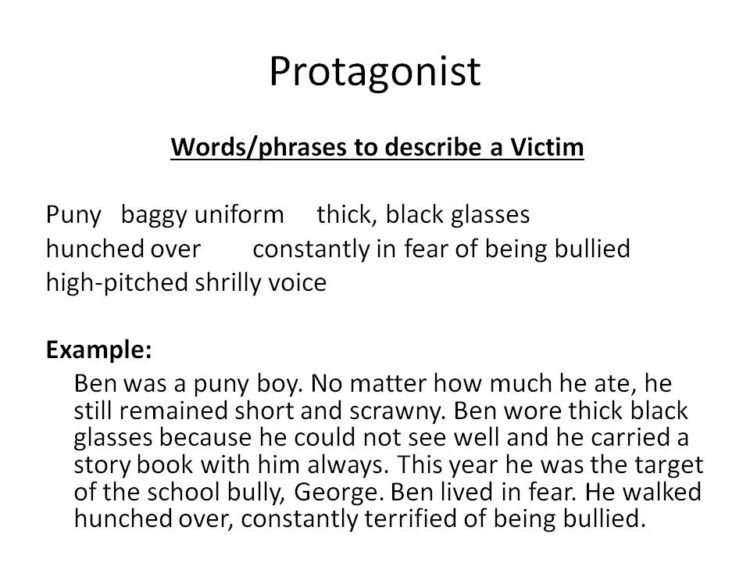 illustration explaining what is an protagonist.