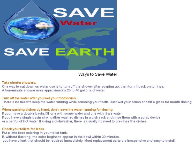 Topic 1: Save Water Oral model answer picture