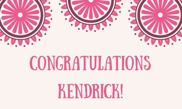 kendrick congratulation card